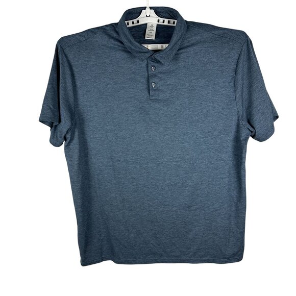 Members Mark Soft Polo Mens XXL Washed Indigo Recycled Polyester & Spandex - Picture 1 of 5